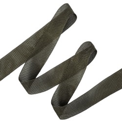 Окантовочная лента-бейка, цвет Тёмно-Серый 22мм (на отрез)  в Нефтеюганске