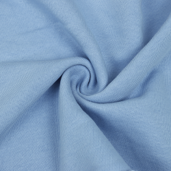 Ткань Футер 3-х нитка, Петля, цвет Светло-Голубой (на отрез)  в Нефтеюганске