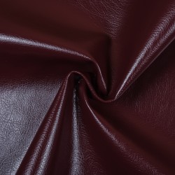 Ткань Дерматин (Кожзам) для мебели, цвет Бордовый (на отрез)  в Нефтеюганске