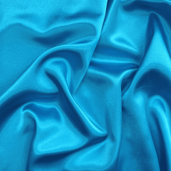*Ткань Атлас-сатин, цвет Голубой (на отрез)  в Нефтеюганске