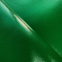 Ткань ПВХ 600 гр/м2 плотная, Зелёный (Ширина 150см), на отрез  в Нефтеюганске