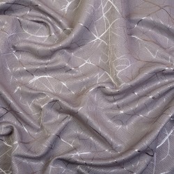 Ткань Блэкаут для штор светозатемняющая 75% &quot;Ледовое тиснение цвет Серый&quot; (на отрез)  в Нефтеюганске
