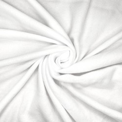 Флис Односторонний 130 гр/м2, цвет Белый (на отрез)  в Нефтеюганске