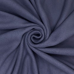 Ткань Флис Односторонний 130 гр/м2, цвет Темно-серый (на отрез)  в Нефтеюганске