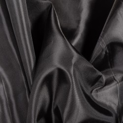 Ткань подкладочная Таффета 190Т, цвет Черный (на отрез)  в Нефтеюганске
