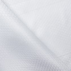 Ткань Оксфорд 300D PU Рип-Стоп СОТЫ, цвет Белый (на отрез)  в Нефтеюганске