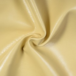 Ткань Дерматин (Кожзам) для мебели, цвет Кремовый (на отрез)  в Нефтеюганске