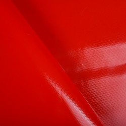 Ткань ПВХ 450 гр/м2, Красный (на отрез)  в Нефтеюганске