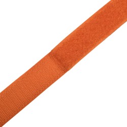 Контактная лента 25мм цвет Оранжевый (велькро-липучка, на отрез)  в Нефтеюганске