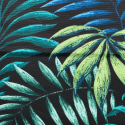 Интерьерная ткань Дак (DUCK), принт &quot;Тропические листья&quot; (на отрез)  в Нефтеюганске