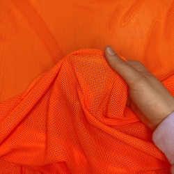 Трикотажная Сетка 75 г/м2, цвет Оранжевый (на отрез)  в Нефтеюганске
