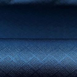 Ткань Блэкаут для штор светозатемняющая 100% &quot;Орнамент Синий&quot; (на отрез)  в Нефтеюганске